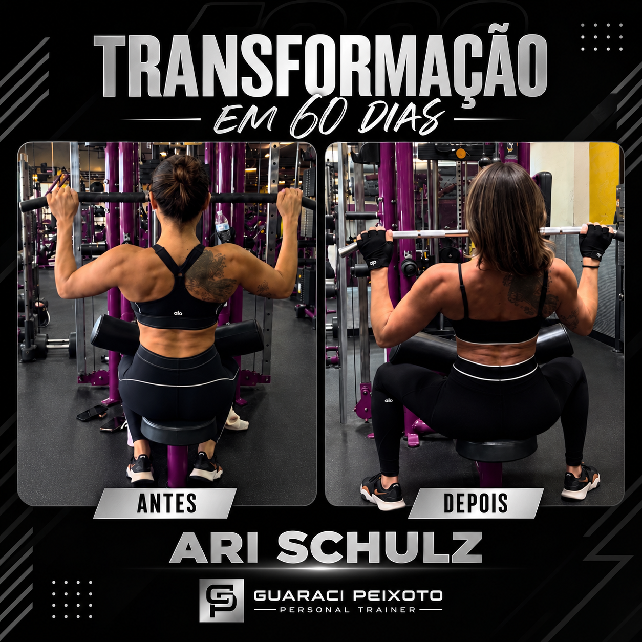 Ari Schulz — antes e depois em 60 dias