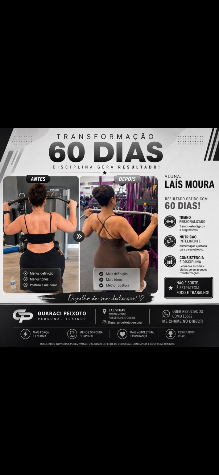 Laís Moura — antes e depois em 60 dias